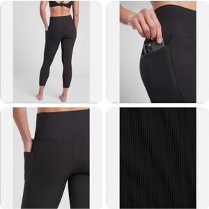 Athleta Black Leggings with Pocket